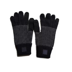 Knitted gloves classic designer autumn solid color European and American letters couple finger gloves winter fashion five-finger gloves s7