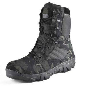 Kamuflaż Mężczyźni Buty Pracy Buty Safty Mężczyźni Desert Tactical Boots Autumn W Special Force Army Botki Mężczyźni 210624