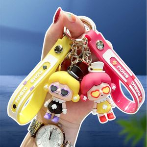 Chaveiro Criativo dos Desenhos Animados para Mulheres Mágico Menina Boneca Brinquedos Anime Landyard Chave Chian Suporte Bag Pingente Presente Carro Keyring G1019