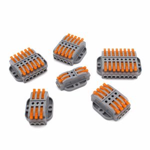 10st / Lot Wire Connectors Belysningstillbehör 222-413 415 Dockningskabelkonfektorer Fast Universal Wiring Compact Conductors Push-In Terminal Block LED SPL-2 3