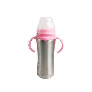 Garrafa de alimentação de aço inoxidável larga moda furo Babys seguras novas garrafas especiais Finalidade saudável Thermos Cup 20DS K2