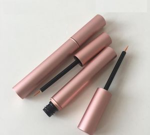 Contenitori per imballaggio cosmetico da 4 ml Bottiglie di eyeliner vuote Crescita liquida Bottiglia di alluminio ricaricabile Accessori per fiale divise per ciglia in oro rosa SN4734