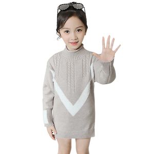 Girls Sweaters Patchwork Cardigan For Girl Geometric Cardigans Children Spring Autumn Children's Cold Clothing 6 8 10 12 14 210528