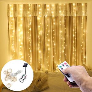 Decorazioni natalizie 3M LED Solar Light Tenda Solar Garland Decorazione Merry Per Home Ornamenti Regali di Natale NAVIDAD 2021 Anno 2022