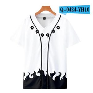 Homem personalizado jersey de beisebol botons homme t-shirts 3D impressa camisa streetwear tees shirt camisa de roupas de hip hop frente e traseira impressão bom 035
