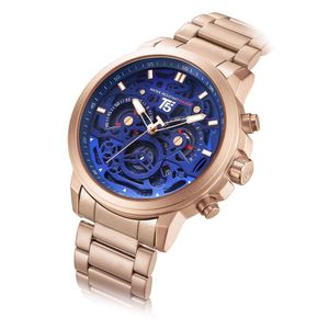 Leather Strap Luxury Men Watch Waterproof Mens Sport male Quartz Chronograph stop Watches New fashion products in Europe and America Wristwatches