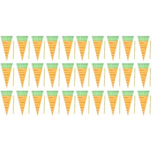 ギフトラップ300個のニンジン円錐形のキャンディーバッグの三角形の御馳走バッグプラスチック製のチェロは食品包装パーティーの供給