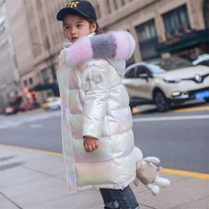 Girls Winter Colorful Bright Warm Down Padded Jacket Coat 211027