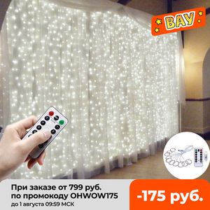 3m Curtain Fairy String Light LED Christmas Decorations for Home Garland Decor New Year 2022 Bachelor Party Wedding Decoration