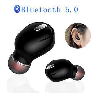 (Único) 1 PC Mini X9 X8 Sem Fio Earbud In-Ear Longo Tempo de espera Bluetooth 5.0 Fone de ouvido 3D Som para Samsung LG