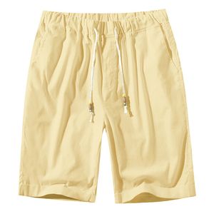 Solid Shorts Men Cotton Linen Summer Running Casual Workout Mens Short Pants Beach Holiday Outdoor Board Shorts Sweatpants 210524