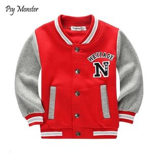 School Baseball Coats for Student Boys Girls Spring Jacket Children's Autumn Sports Basketball Running Clothes Kids A73 211204