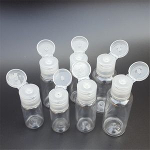 Garrafa de viagem de plástico 5ml / 10ml / 20ml / 60ml / 80ml / 100ml / 120ml / 150ml Recipiente de garrafas portáteis vazios com tampa de flip para shampoos gel de chuveiro