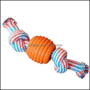 Kot Home GardenCat Zabawki Wysokiej Jakości Bite Odporne na psa Liny Zabawki Zwierząt Interactive Knot Design Chew Puppy Ząbkowanie Dostawy Favors Drop Deli