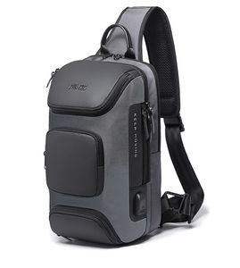 Wholesale Fashion Men Anti-theft Sling Bag Crossbody Backpack Shoulder Casual Daypack Black Gray