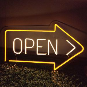 Open Sign Store Restaurang Bar Vacker Cool Nice Gift Shop Dörr Dekoration Styrelse LED Neon Light 12 V Super ljus