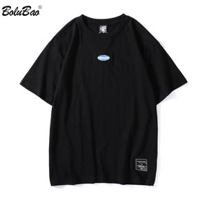 BOLUBAO Moda Uomo T-shirt Estate Maschio Casual Manica corta Stampa T-shirt in cotone Maglietta da uomo originale di marca 210518