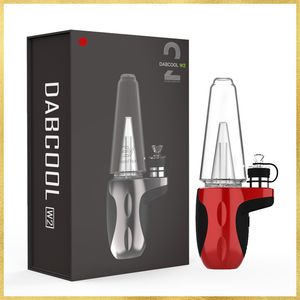 Exseed Dabcool W2 Acessórios de fumo Segunda geração Kit de cera concentrado Shatter Budder Dab Rig Vape com 4 configurações de calor e longa duração vs soc