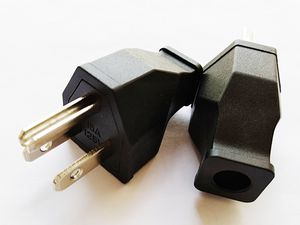 Högkvalitativ nätadapter, NEMA 5-15P-kontakt, Rewireable Montering US Plug / Gratis DHL / 100PCS