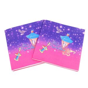 Tovagliolo quadrato per feste Ramadan 20 pz / lotto Carta velina usa e getta Eid Mubarak Felice Ramadan Evento Celebrazione Stoviglie Decorazione GGA4688