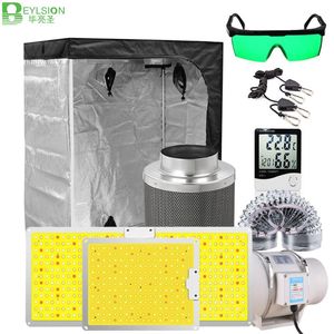 Wholesale room kits resale online - Grow Tent Complete Kit Room Box Full Plant Lighting Parts LED Lamp Hydroponics Indoor Growing System Lights