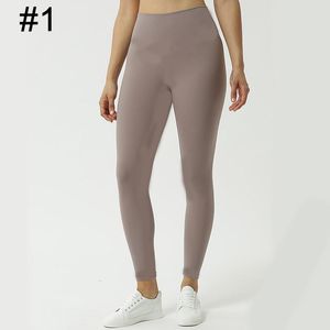 2024NEW Lu Womens Lu Yoga Pants E Wyrównaj strój wysokiej talii sportowy gimnasty