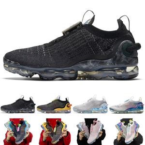 2021 Chaussures Moc Laceless 2.0 FK löparskor Platinum Triple Black Herr Kvinnor kudde Zapatos Walking Hiking Sneakers Sneakers 36-45