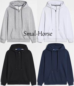 Vanmei Męskie kurtki Polo Horse Sweter z kapturem odzieży wierzchniej i bluzy jesienna zima z sportową kurtką z kapturem