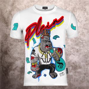 Plein Bear T Shirt Mens Designer Camisetas Strinestone Crânio Homens camisetas Clássico Alta Qualidade Hip Hop Streetwear Tshirt Casual Top Tees PB 16076