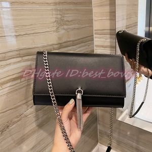 Luxurys designer lady high quality Clutch bags it go with anything including the dancing party Single Shoulder Handbag fashion Tassel chain square bag