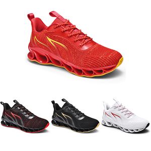 Najnowsze buty do biegania dla mężczyzn dla mężczyzn Ogień Czerwony Czarny Złoty Ostrze Moda Casual Męskie Trenerzy Odkryty Sporty Sneakers