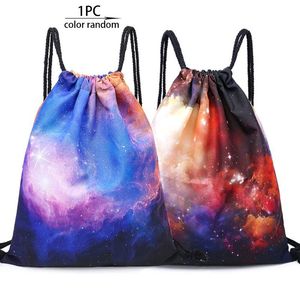 Backpack Travel Bag Beach Casual Star Drawstring Shopping Print Beam Port