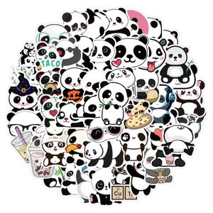 50 Stück gemischte Cartoon-Panda-Graffiti-Skateboard-Aufkleber für Auto, Laptop, Kühlschrank, Helm, Pad, Fahrrad, Motorrad, PS4, Buch, Gitarre, PVC-Aufkleber