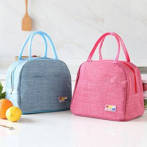 Insulation Lunch Handbags Waterproof Food Milk Bottle Storage Bags Thicken Lunches Boxes Bag Kids Bento Warmer Thermal Handbag LLF8598