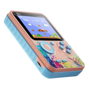 최신 G5 미니 핸드 헬드 게임 콘솔 플레이어 레트로 휴대용 비디오 저장소 500 1 8 비트 3.0 인치 다채로운 LCD 크래들 디자인 싱글 플레이어 소매 포장
