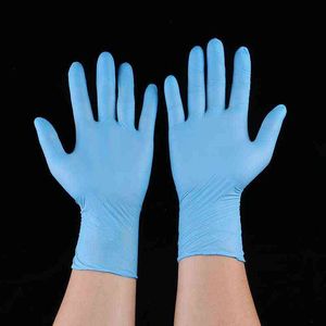 50pair/box Rubber Cleaning Gloves Powder Free Nitrile Latex Disposable Anti-skid Acid Exam Convenient Dispenser Glove Xd20158