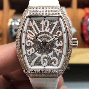 35mm moda senhoras coleção de quartzo womens watch v 32 sc em fo d cd gypsophila discagem diamond caso branco leatehr pulseira