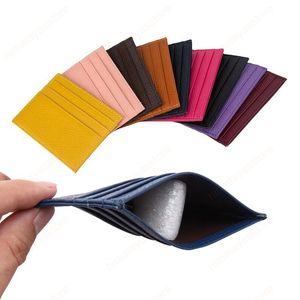 Women Wallets Zipper PU Leather Thin Coin Purse Mini Money ID Card Wallet Purse Men Small Card Holder Bags