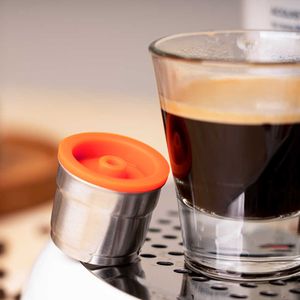 iCafilas Capsule Caffè Ricaricabili Per illy-1 Cialde Acciaio Inox Riutilizzabili Filtri il.ly Tamper Gocciolatore Tamper 210607