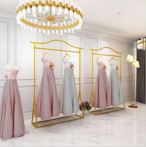 Свадебное платье стойку Высококачественные стойки Стеллажи коммерческой мебели для пола Шкаф-студия Cheongsam Платья и магазин одежды