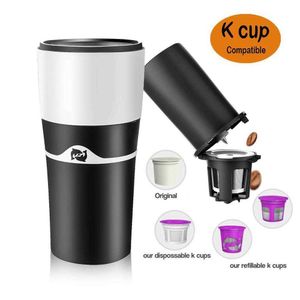 ICAFILASGREAT Kaffe Made Simple 2-3 Cup Hand Drip Maker med K Filter Inga pappersfilter som behövs av Gator 210607