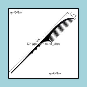 Haarpinsel Pflege-Styling-Werkzeuge Produkte 1pc Barber Antistatische Friseur Ratte Schwanz Haarb￼rste Mondstil Kamm Salon F￤rben Haarschnitte Ha