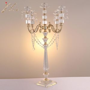 Ljushållare Imuwen Acrylic Candelrabras Crystal Pendants 77 cm / 30 