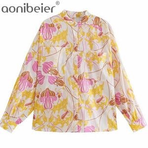 Thin Style Summer Printed Women Casual Shirts Single Breasted Raglan Sleeve Slit Side Female Blouses Regular Fit Tops 210604