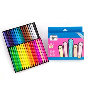 36 colori bambini triangolo pastelli non tossici multicolor pastello pittura per principianti forniture scolastiche