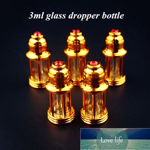 50pcs / lot 3ml 유리 에센셜 오일 병 Dropper 스틱 빈 디스플레이 바이알 작은 향수 샘플 테스트