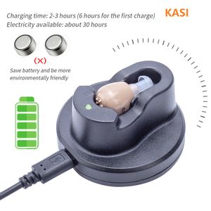 Rechargeable Mini Invisible Hearing Aid Sound Amplifier CIC Wireless Ear Aids for Elderly Hearing Loss Device PSAP Drop ShippingScouts