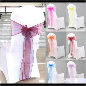 Textiles Home Gardenorganza Sash Bow for Er Bankiet impreza weselna