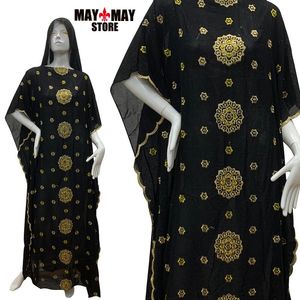 Afrika-Mode-Styles. großhandel-Ethnische Kleidung Mode Afrika Stil Abaya Langeshiki Diamant Daily Kleidung Schwarzes Kleid mit Schal Lose Muslim Robe für Dame Hohe Qualität