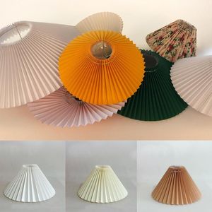 Lampenabdeckungen, Schirme, Falten, Lampenschirm für Tisch-Stehlampen, japanischer Stil, plissiert, kreativer Schreibtischschirm, Schlafzimmer